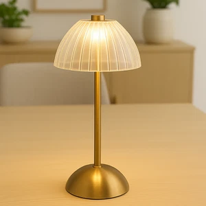 Modern LED Table Lamp Rechargeable Cordless Touch Desk Light Dimmable - Picture 1 of 4