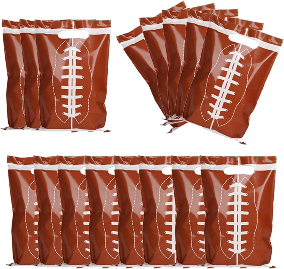 20 PIEZAS Bolsas de Regalo Reutilizables Rugby Fútbol Fiesta Artículos Deportes al Aire Libre Tema P Foto 1 de 4
