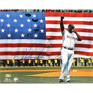 David Ortiz Autographed/Signed Boston Red Sox 16x20 Photo Beckett Witness 51146 - Picture 1 of 4