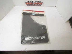 GM Black GMC SONOMA S-10 Truck Splash Guards Mud Flaps - Picture 1 of 3