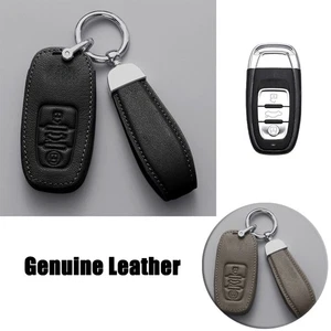 Genuine Leather Car Key Case Cover For Audi A3 S3 RS3 A4 S4 RS4 A5 S5 RS5 A6 S6 - Picture 1 of 9