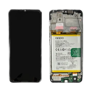 Pantalla LCD y digitalizador táctil con marco y batería para Oppo A15 - OEM Pulled - Imagen 1 de 1