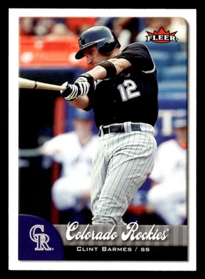 Tarjeta Fleer #229 2007 Clint Barmes Colorado Rockies Foto 1 de 2