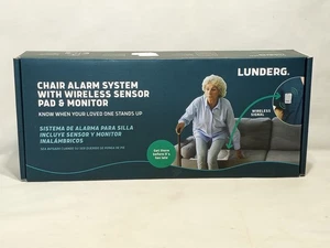 Lunderg Chair Alarm System Wireless Early Alert Sensor Pad with Monitor - Picture 1 of 4