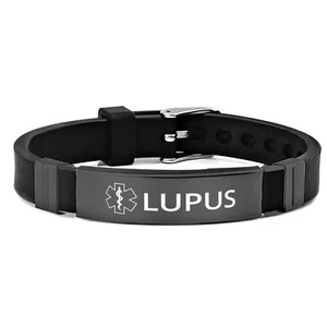Medizinisches Armband, Lupus Awareness, SOS Notfall Gesundheit verstellbares Armband - Bild 1 von 7