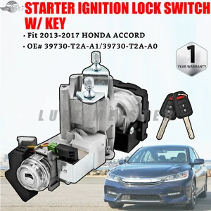 Fit 2013-2017 HONDA ACCORD STARTER IGNITION LOCK SWITCH W/ KEY 39730-T2A-A1 - Picture 1 of 20