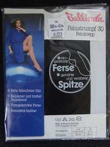 Straps - Strümpfe Feinstrümpfe Bellinda 30 schwarz I / 8 ½ - 9 ½ / 35 – 38 NEU! - Bild 1 von 2