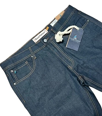 Pantalones de mezclilla elásticos ajustados vintage Canaan talla 36 x 30 Denver oscuros rectos nuevos con etiquetas Foto 1 de 4