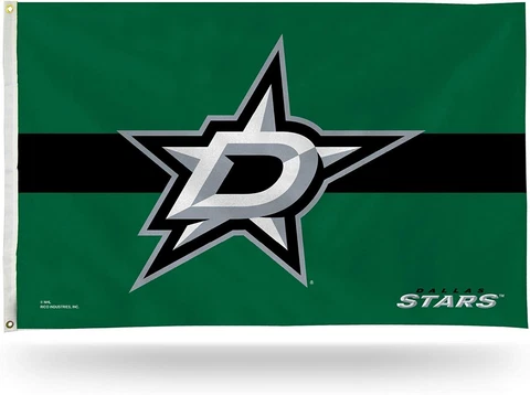 Dallas Stars Striped Flag - 3 x 5 Foot Flag Cover