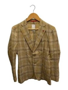 ISAIA Tailored Jacket/42/Wool/BEG/Check - Picture 1 of 5