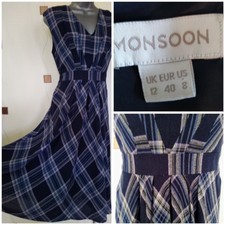 monsoon tartan dress