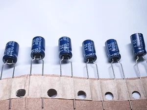 50Pcs SL Suscon 100uF 25V 6.3x11 mm Aluminum Electrolytic Radial Capacitor - Picture 1 of 3