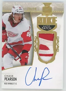 Patch autographe recrue dorée Upper Deck The Cup 2022-23 Chase Pearson 24/10 - Photo 1 sur 3