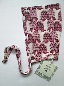 NEW Kate Quinn Pilot Elf Hat 6-12 Mos. Rhodie Pink Purple Floral Modal Aviator - Picture 1 of 4