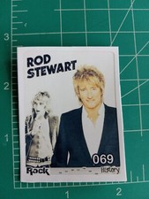 2020 ROCK HISTORY music Sticker Card Brazil ROD STEWART 