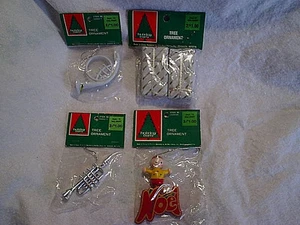 4 DE COLECCIÓN ADORNOS DE ÁRBOL DE NAVIDAD WAL-MART SELLADOS, Navidad, Cuerno Francés, Paquetes - Imagen 1 de 5