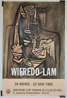 Wifredo Lam Composition Abstraite 1983 Affiche Originale Exposition Cubisme