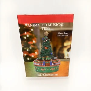 Mr. Christmas 2016 animierter Musikbaum spielt Deck The Halls drehbare Spieluhr - Bild 1 von 10
