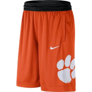$50 NEW Nike Mens Clemson Tigers Dri-Fit Blocked Basketball Shorts CD1949 M - Picture 1 of 2