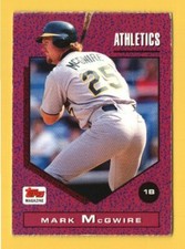 1992 Topps Magazine #TM94 Mark McGwire - Oakland Athletics