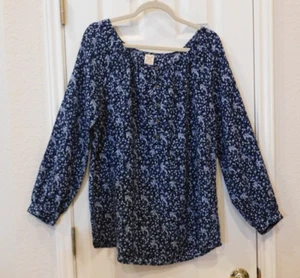 Faded Glory Women's Knit top L (12-14) 3/4 sleeve Scoop neck pullover - Picture 1 of 9