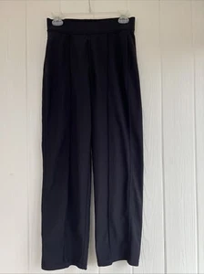 Lululemon Athletic Pull on, Ribbed Pants Women's Size 6, Black, Pockets - Picture 1 of 5