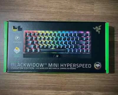 Razer Blackwidow V3 Mini Hyperspeed, 65% Black Mechanical Keyboard Wireless BN - Image 1 of 4