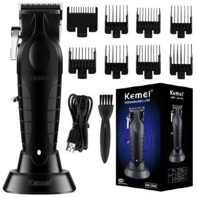 Kemei Cordless Hair Trimmer Clipper Professional Electric Hair Cutting 0mm 2296 - Image 1 of 4