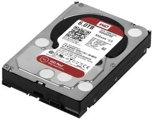 FESTPLATTE WESTERN DIGITAL RED 6TB WD60EFRX NASware 3.0 SATA III 64MB 3.5'' - Bild 1 von 6