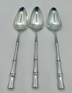 3 Supreme Cutlery By Towle BAMBOO 7-1/4" Place Soup Spoon 18-8 Stainless - Japan - Picture 1 of 7