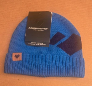 Obermeyer 'Small Boys' Eugene Beanie One Size Blue Vibes 48013 - Picture 1 of 5