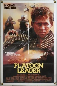 PÓSTER ORIGINAL DE UNA HOJA DE PELOTÓN LÍDER FF MICHAEL DUDIKOFF (1988) - Imagen 1 de 1