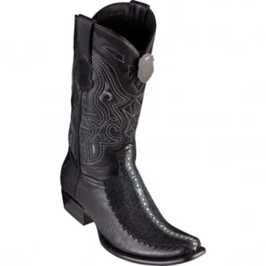 Bota Western King Exotic BLACK STINGRAY ROWSTONE Dubai Puntera Cuadrada D 479F1105 - Imagen 1 de 1