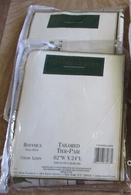 nuevo 2 pares de Croscill niveles a medida patrón de hojas #2 Foto 1 de 4