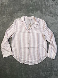 New Victoria's Secret XS Women's Sleep Shirt Button Down Pajama Top Sleepwear - Picture 1 of 7