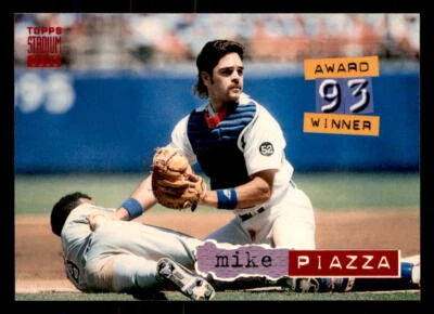 1994 Stadium Club  #140 Mike Piazza Los Angeles Dodgers - Image 1 of 2