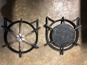 O'Keefe And Merritt Gas Stove Grate, Vintage, Cast Iron Cat face -needs restorat - Picture 1 of 12