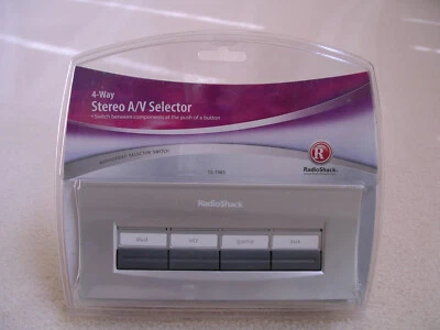 Radio Shack 4 WAY STEREO A/V SELECTOR SWITCH FOR AUDIO VIDEO CRT Gaming 15-1983 - Image 1 of 2