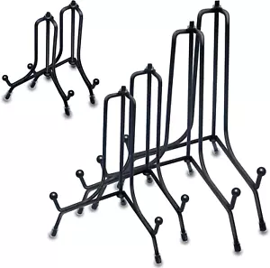 Bamlue 6 Pack 3 Sizes Iron Display Stand, Black Wire Iron Easel Plate Holder Dis - Picture 1 of 12