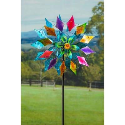 75"H Wind Spinner, Diamond Circle - Image 1 of 4