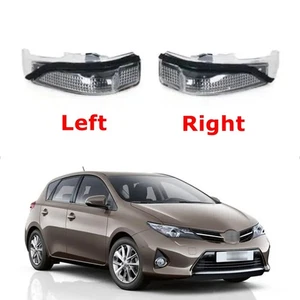 Left Right Side Wing Mirror Indicator Light Lens Fit For Toyota Auris 2012-2019 - Picture 1 of 12
