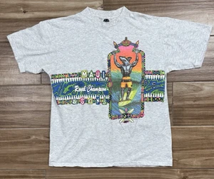 Vtg 1990s Maui and Sons T-Shirt Shark Man Royal Champion Single Stitch XL USA - Picture 1 of 9