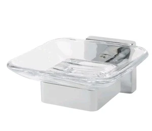 Bathroom Soap Dish Good Home Chrome Wall Mounted Contemporary Stylish - Picture 1 of 5