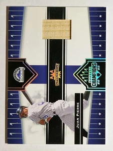 Donruss Champions Impressions Material #152 2005 Juan Pierre Rockies Bat T4 - Imagen 1 de 2