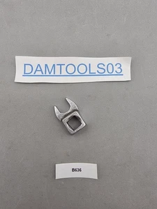 Easco Tools 7/16" Open End Crowfoot Wrench Socket 3/8" Drive 64114 USA - Foto 1 di 5