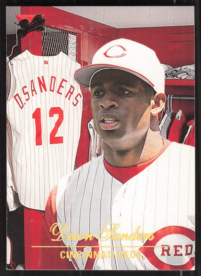 Deion Sanders, 1994 Studio, #172, Cincinnati Reds, - Image 1 of 2