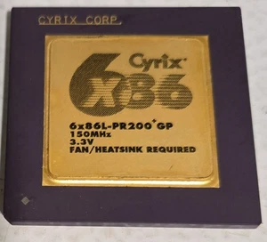 Sockel 7 Prozessor CPU - Cyrix 6x86L-PR200+GP - 150MHz 1995 Made In USA - Bild 1 von 2