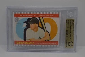 2021 TOPPS X MICKEY MANTLE #21  1960 ALL-STAR  BGS 9.5 /10 Pin Stripes - Picture 1 of 1