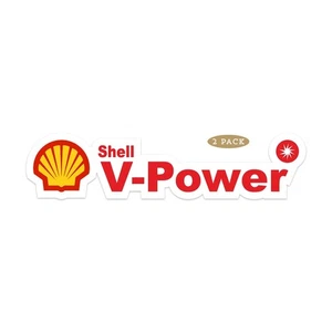 Racing Oil Shell V Power Sticker Decals great for cars, water bottles and more - Picture 1 of 5