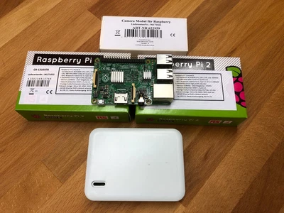 Raspberry Pi 2 B, 4x 900 MHz, 1 GB RAM mit Zubehör, Gehäuse, 5MP Pi Kamera - Bild 1 von 4